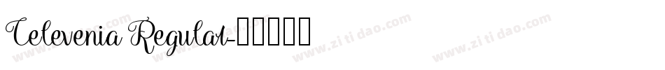 Celevenia Regular字体转换